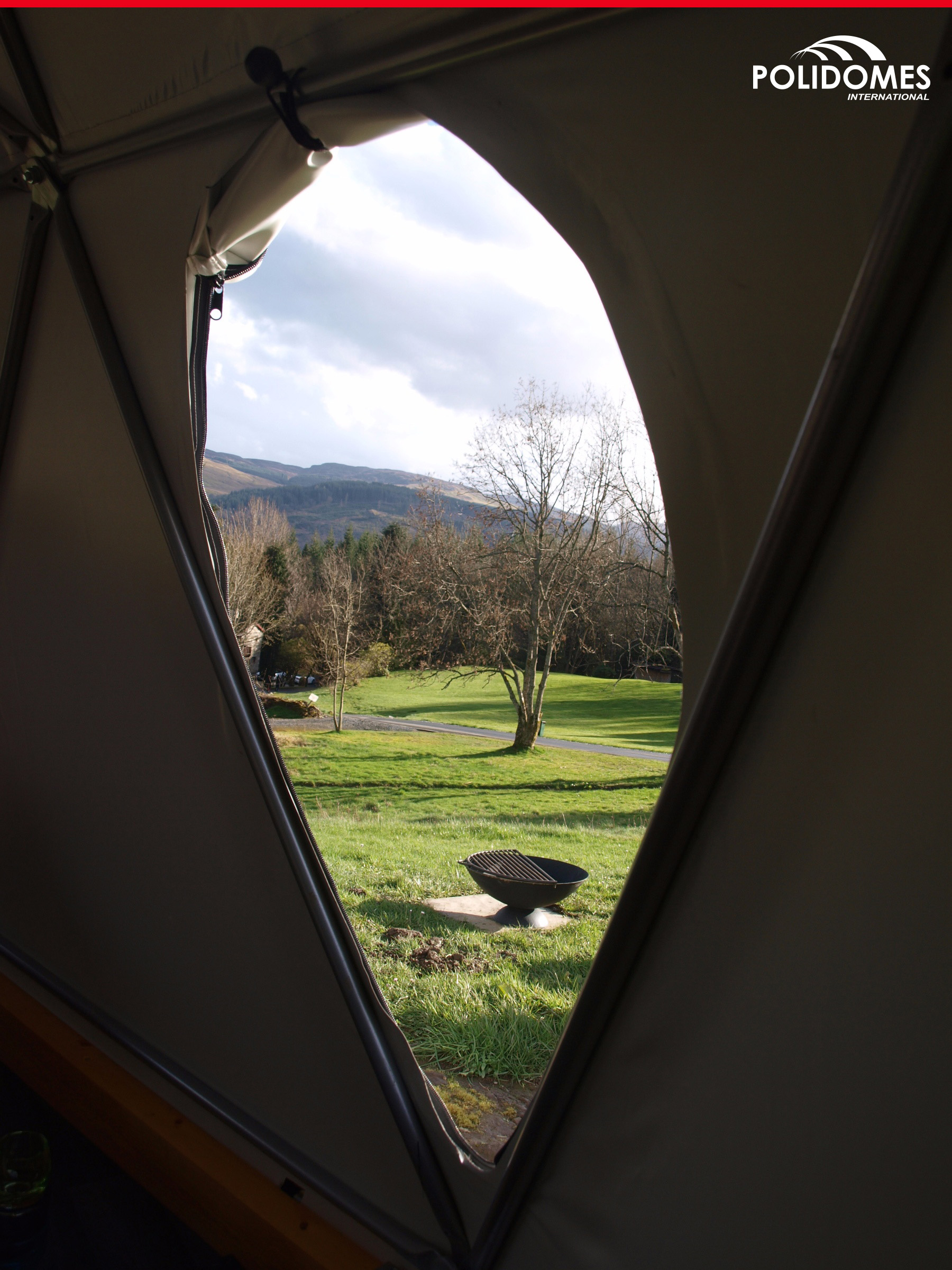 The Polidomes geodesic dome tent for corporate event